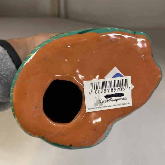 Walt Disney World  MEXICAN FOLK ART Cat Figurine TEAL Southwestern Clay Pottery - Picture 8 of 10